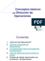 Conceptos Basicos en Direccion de Operaciones