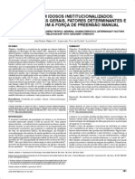 Quedas em Idosos Institucionalizados: Características Gerais, Fatores Determinantes e Relações Com A Força de Preensão Manual