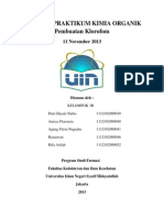 Laporan Praktikum Kimia Organik Pembuatan Klorofom