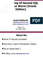 Defcon 17 Sumit Siddharth SQL Injection Worm