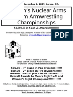 Noonan's Nuclear Arms Pro/Am Armwrestling Championships: $1,000.00 in Cash & Awards!!!!!!!!!!!
