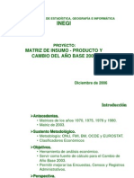 Matriz de Insumo Producto