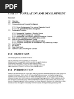 population and development