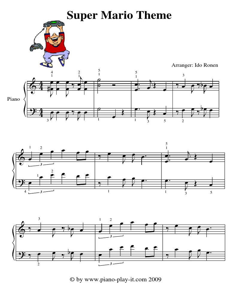 Super mario песня. Марио тема Ноты фортепиано. Супер Марио Ноты для фортепиано. Марио БРОС Ноты для фортепиано. Super Mario Bros Ноты.