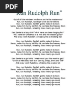 Run Run Rudolph Lyrics by Kelly Clarkson | PDF