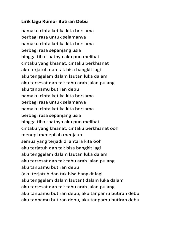 Suci Dalam Debu Chordtela