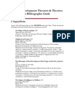 Human Development Theorists & Theories: A Bibliographic Guide