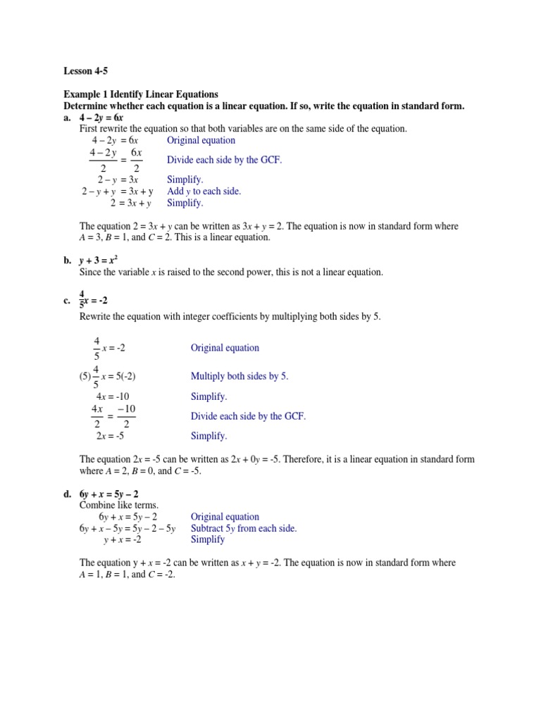 Math Lesson 4 - 5 | PDF | Equations | Discrete Mathematics