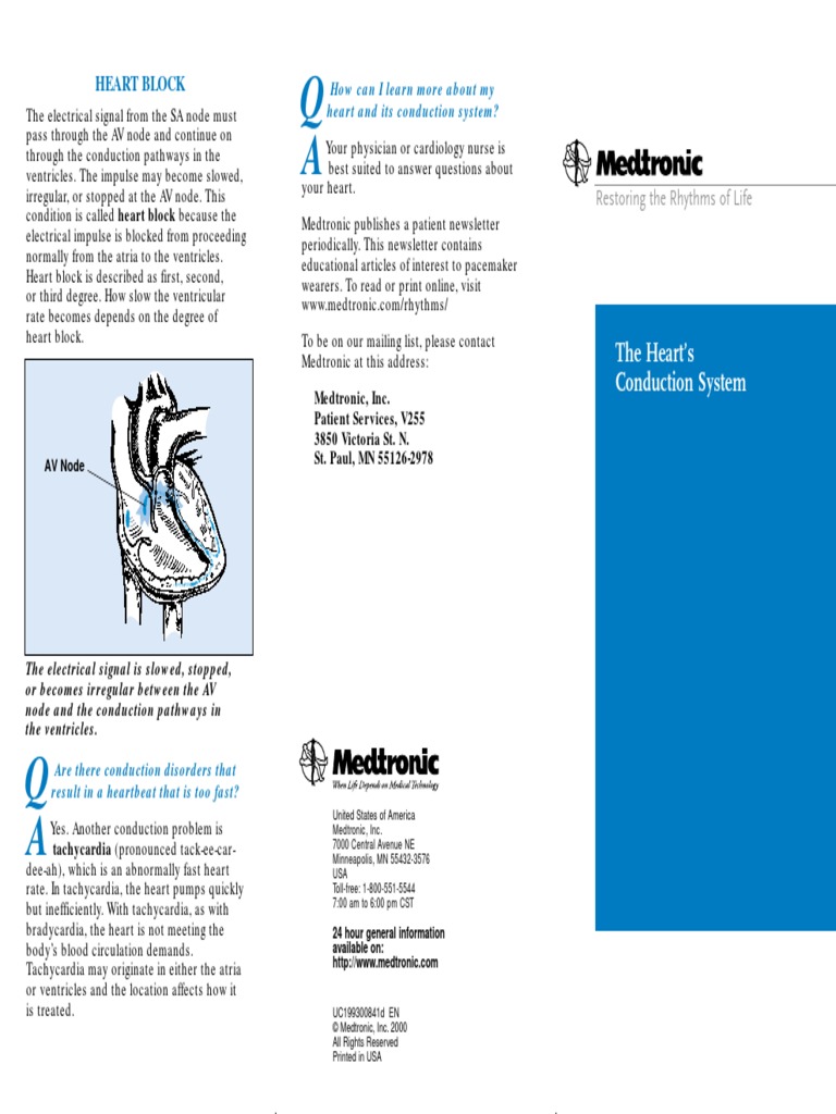 Conduction System of Heart | PDF | Heart | Cardiac Arrhythmia