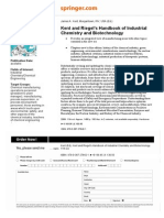 Kent and Riegel's Handbook of Industrial Chemistry and Biotechnology