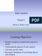 Ratio Analysis: Robinson, Munter, Grant