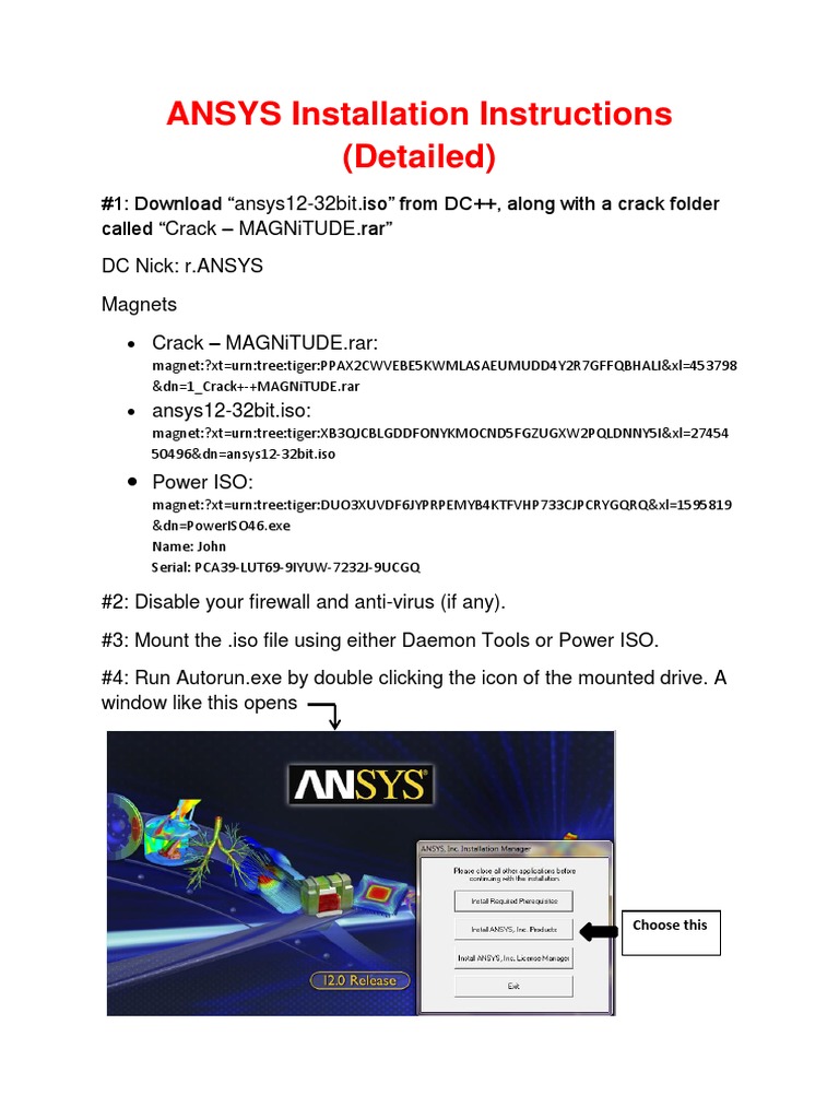 ANSYS Installation Guide with Crack | PDF