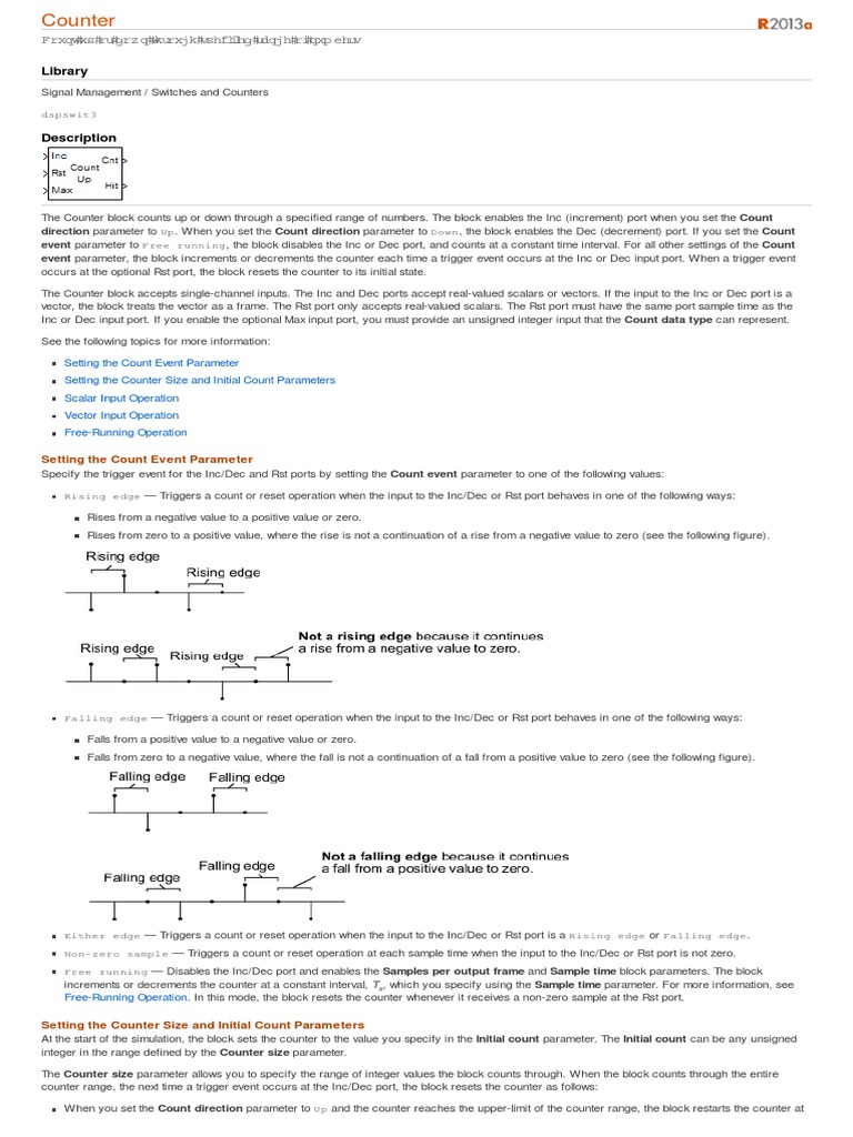 Count Up or Down Through Specified Range of Numbers - Simulink | PDF ...