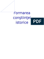 Formarea Conştiinţei Istorice