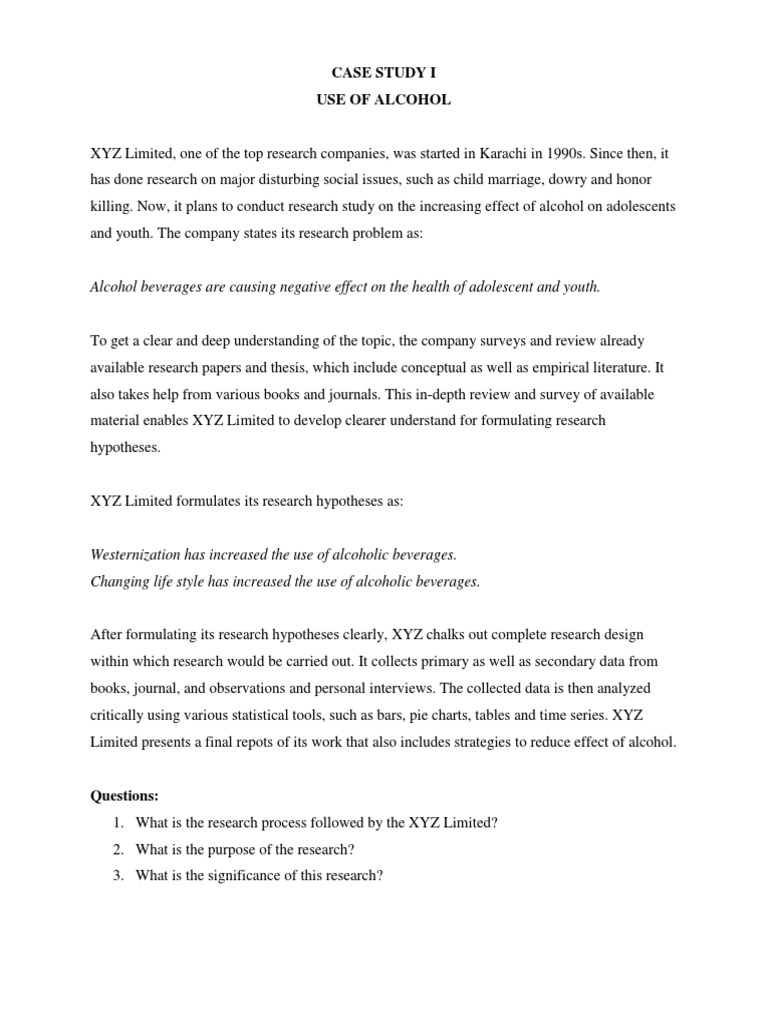 Alcohol Impact Research on Youth | PDF