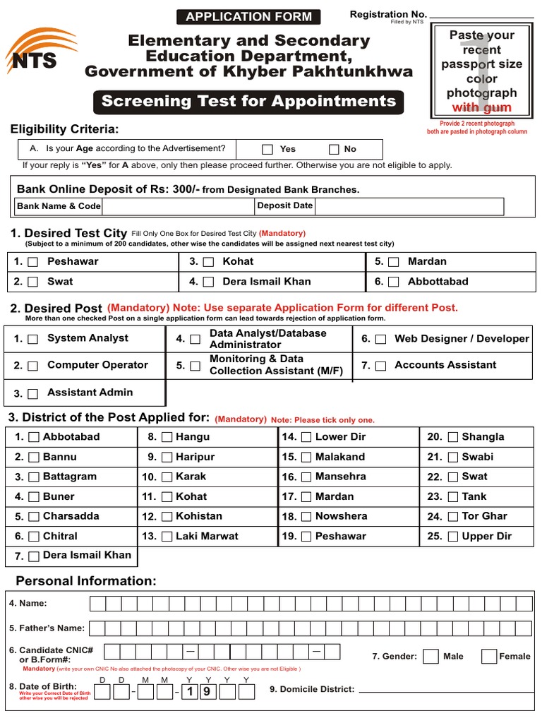 S T NS T N: Screening Test For Appointments | PDF