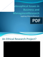 Applying Ethics To Research