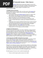 Q No4:10 Sources of Nontaxable Income / Other Sources: Income That Isn't Taxed 1. Disability Insurance Payments