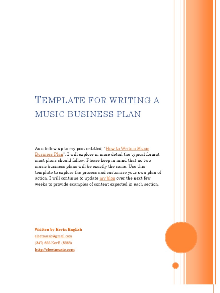 music store business plan