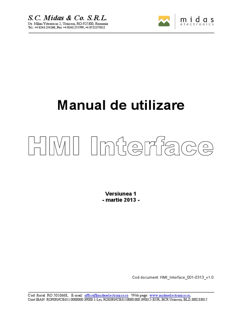 HMI Interface | PDF