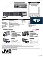 Front Panel: Professional DV Camcorders GY-DV500E GY-DV300E