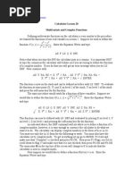 L028 Multivariate and Complex Fuctions