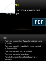 Bandaging: Process of Covering A Wound and An Injured Part