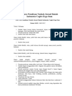 Tata Cara Penulisan Naskah Jurnal Ilmiah Indonesia Cogito Ergo