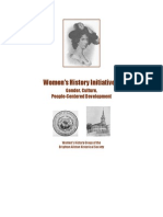 Women’s History Initiatives:
Gender, Culture,
People-Centered Development