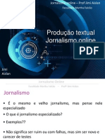 Jornalismo Online - Texto para Online