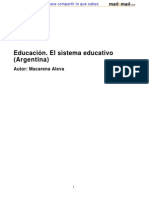 Educacion Sistema Educativo Argentina 34770 Completo