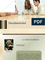 La Disciplinariedad