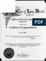 5th District Cert - Long Beach Neighborhood Leadership Program