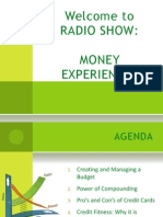 Welcome To Radio Show: Money Experiences