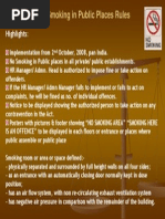 Prohibition of Smoking Rules, 2008 | PDF | Law