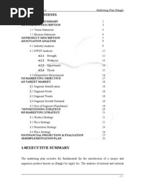MARKETING PLAN
