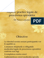 Aspecte Practice Legate de Prescrierea Opioidelor-Curs