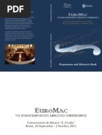 Download EuroMac VII European Music Analysis Conference Programme and Abstracts Book by Egidio Pozzi SN186548005 doc pdf