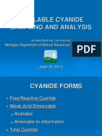 Available Cyanide Sampling and Analysis