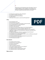 Sample HR Audit Checklist