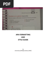 Download Apa Formatting and Style Guide by ainunbadriah SN18655922 doc pdf