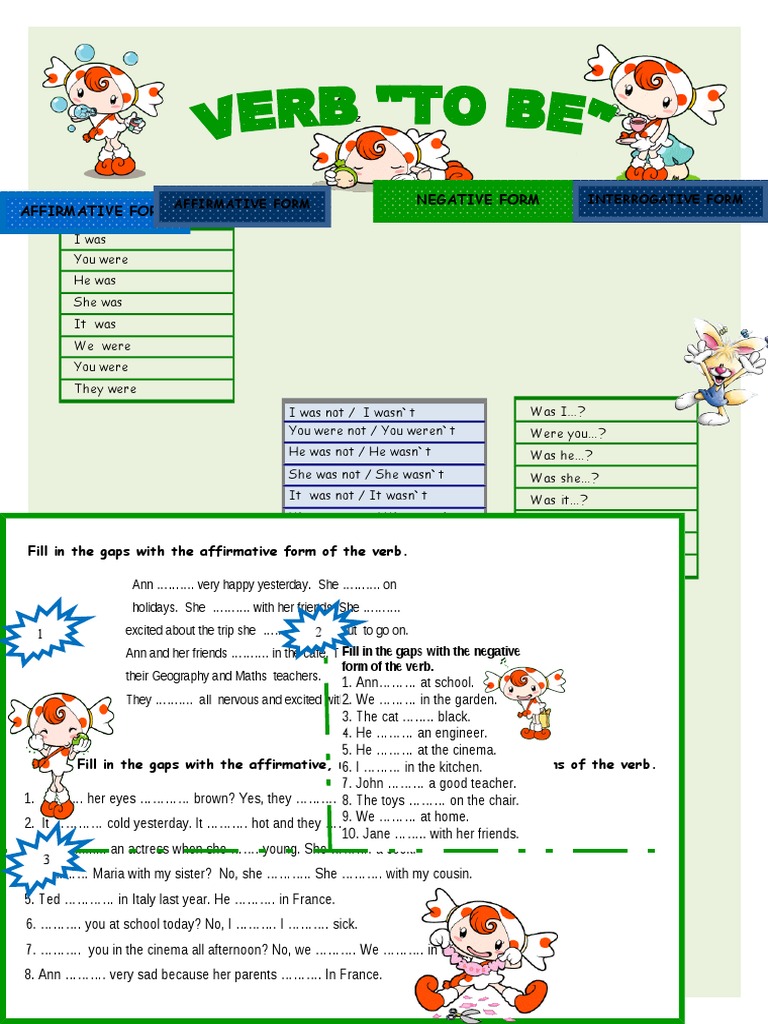 Verb Forms: Affirmative, Negative, Interrogative | PDF | Language Arts ...