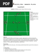 In and Out #1: Emphasis: Dribbling at Speed, Change of Direction, Passing. Set-Up