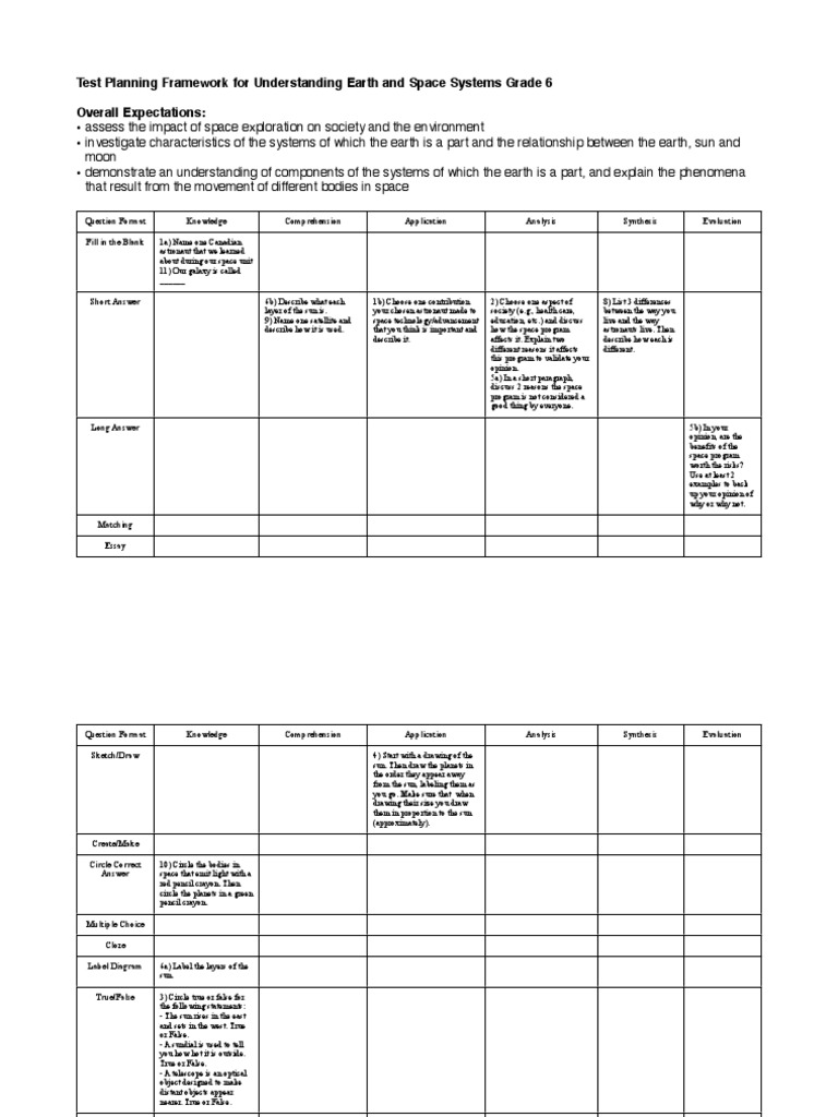 Test Planning Framework | PDF | Space Exploration | Sun