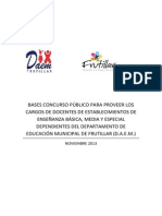 Bases Concurso Docentes DAEM 2014