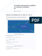 Ejercicios resueltos geometría analítica