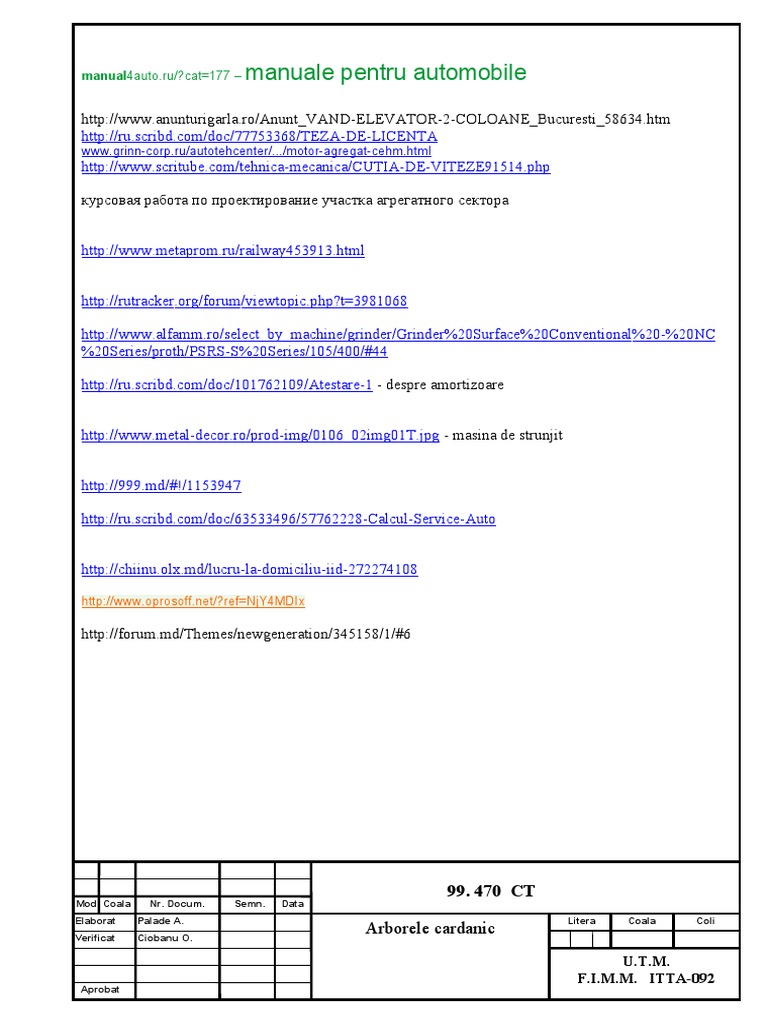 Resources for Automotive Engineering | PDF