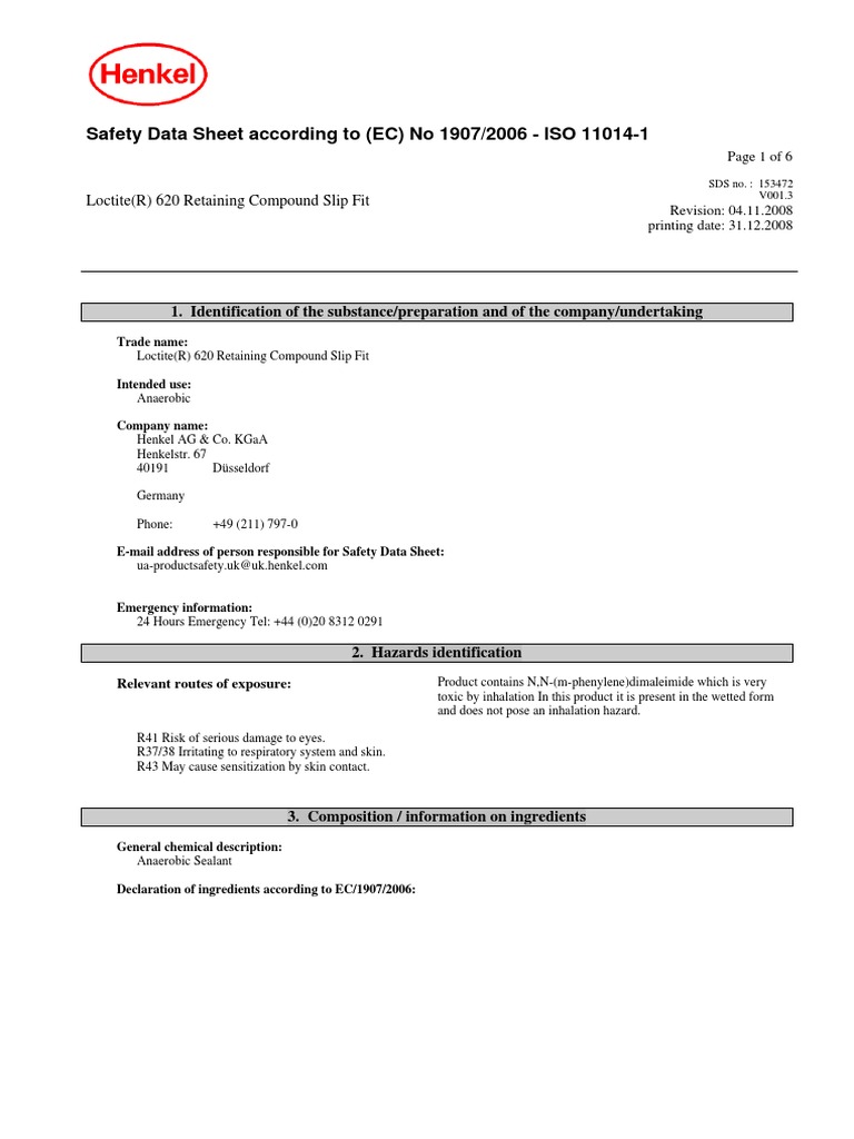 Loctite 638 Retaining Compound Msds informacionpublica.svet.gob.gt