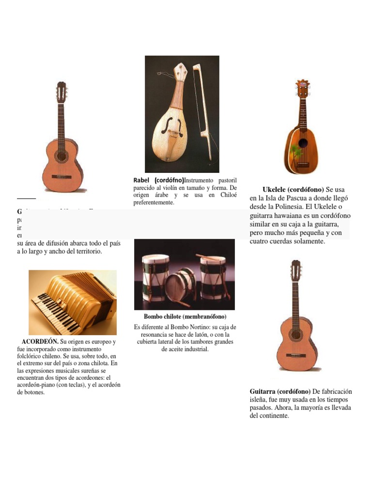 Instrumentos de la Cueca Chilota | PDF
