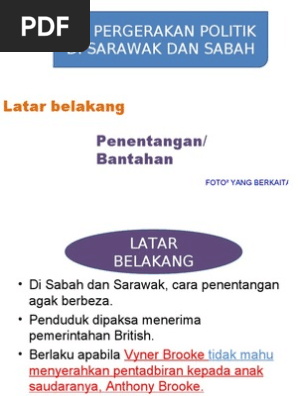 4 3 Pergerakan Politik Di Sabah Dan Sarawak Pdf